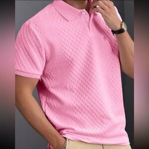 Manfinity Homme Men's Summer Solid Color Short Sleeve Casual Commute Polo Shirt
